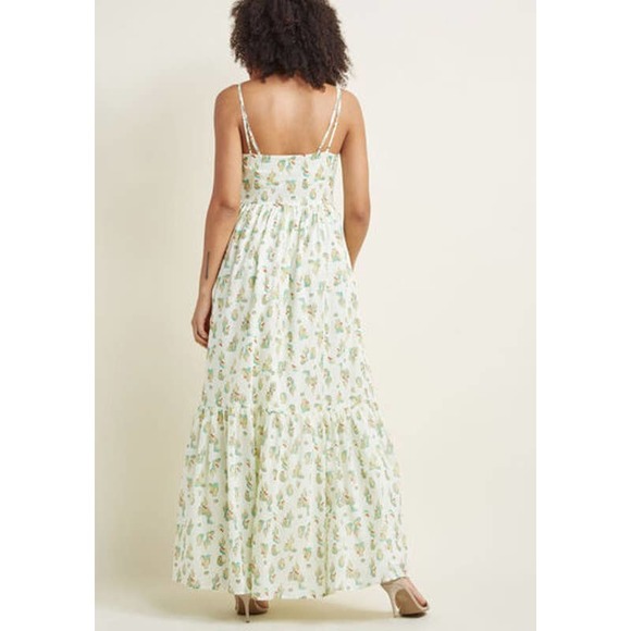ModCloth In Your Nature Maxi Dress in Cacti - Picture 3 of 12